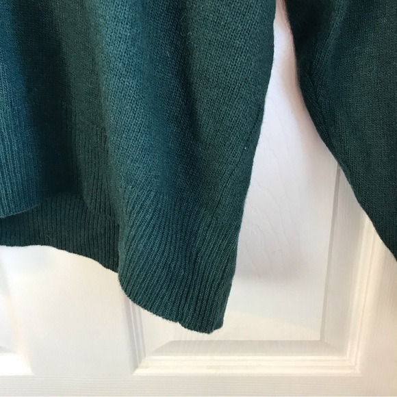 𝅺puritan vintage men’s L 100% lambswool sweater. Dark green/ forest green. - Picture 4 of 7